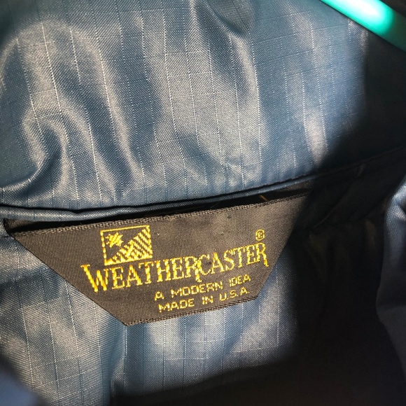 Weathercaster Vintage Blue Puffer Vest 1980s Men - Picture 7 of 7